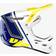 100% Aircraft Composite Trigger Casco Downhill, bianco-rosso-blu, dimensione per uomo