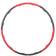 Avento hula hoop 100 cm de mousse noir/rouge