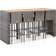 vidaXL 49567 Bargrupp, 1 Bord inkl. 8 Stolar