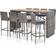 vidaXL 49567 Bargrupp, 1 Bord inkl. 8 Stolar