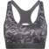 Adidas Believe This Medium Support Allover Print Sport Bra - Grey Three/Black