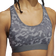 Adidas Believe This Medium Support Allover Print Sport Bra - Grey Three/Black