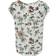 Only Vic All Over Print Short Sleeve Blouse - Cloud Dancer/Aop Botanical