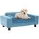 vidaXL Divano Per Cani Marrone 81x43x31 cm In Peluche E Similpelle