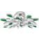 vidaXL Acrylic Crystal Leaf Loftplafond ∅ 45cm