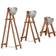 vidaXL - Golvlampa 150cm 3st