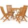 vidaXL 3059579 Matgrupp, 1 Bord inkl. 4 Stolar
