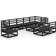 vidaXL 3075643 Lounge-Set, 1 Tisch einschl. 9 Sofas