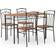 vidaXL 281400 Bordgruppe 60x118cm 5stk