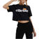 Ellesse Alberta Cropped Tee - Black