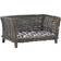 vidaXL Cesta Para Perros Con Cojín Sauce Natural Gris 50x33x30 cm