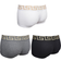 Versace Greca Border Trunks 3-pack - White/Black/Gray