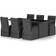vidaXL 3059347 Matgrupp, 1 Bord inkl. 6 Stolar
