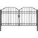 vidaXL Fence Gate Double Door with Arched Top 300x225cm