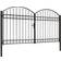 vidaXL Fence Gate Double Door with Arched Top 300x225cm