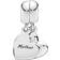 Pandora Mother & Son Heart Split Dangle Charm - Silver