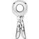 Pandora Mother & Son Heart Split Dangle Charm - Silver