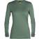 Icebreaker Women's Merino 200 Oasis Long Sleeve Crewe Thermal Top - Sage