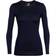 Icebreaker Women's Merino 200 Oasis Long Sleeve Crewe Thermal Top - Midnight Navy