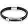 Tommy Hilfiger Pique Bracelet - Black/Sliver