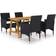 vidaXL 3068738 Ensemble repas de patio, 1 Table incluse 4 Chaises