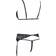 Cottelli Collection Three-Piece Suspenders Set