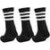 Adidas 3-Stripes Cushioned Crew Socks 3-pack - Black