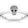 Thomas Sabo Skull Ring - Silver/Transparent