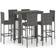 vidaXL 3064799 Conjunto de Bar Exterior, 1 Mesa incl. 6 Sillas