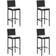 vidaXL 3064883 Ensemble de Bar d'Extérieur, 1 Table incluse 4 Chaises