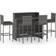 vidaXL 3064883 Ensemble de Bar d'Extérieur, 1 Table incluse 4 Chaises