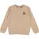 Wheat Wool Sweatshirt Badger Embroidery - Khaki Melange ( 2342e-682-3204)