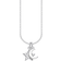 Thomas Sabo Charm Club Star & Moon Necklace - Silver/Transparent