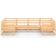 vidaXL 3076239 Loungeset, Bord inkl. 6 Soffor