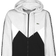 Lacoste Colorblock Lettered Fleece Zip Hoodie - Grey Chine/Black/White