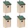 vidaXL Bird House 4pcs