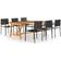 vidaXL 3068814 Patio Dining Set, 1 Table incl. 6 Chairs