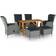 vidaXL 3068785 Juego de comedor de patio, 1 Mesa incl. 4 Sillas