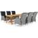 vidaXL 3068841 Matgrupp, 1 Bord inkl. 6 Stolar