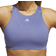 Adidas Medium-Support High-Neck Yoga Sports Bra - Orbit Violet/Ambient Blush