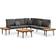 vidaXL 46466 Lounge-Set, 1 Tisch einschl. 3 Sofas