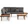 vidaXL 46466 Lounge-Set, 1 Tisch einschl. 3 Sofas