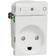 Lauritz Knudsen LK Fuga Wiser m/jord 1.5 Modul - Hvid