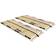 vidaXL 28 Ribbed Base 2-pack Sängram 70X200cm