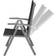 tectake Folding Chair in Aluminum 8-pack Garden Dining Chair