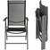 tectake Folding Chair in Aluminum 8-pack Garden Dining Chair