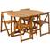 vidaXL 45594 Ensemble repas de patio, 1 Table incluse 4 Chaises