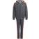 adidas Boy's Tracksuit - Dark Grey Heather/App Solar Red (GT0338)