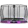 Exit Toys Trampoline enterré Elegant Premium 244x427cm avec filet de sécurité Deluxe violet