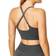 USA Pro Seamless Adjustable Sports Bra - Charcoal